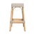 2020s Robias 30 in. Seat Height Rectangular Rattan Backless Bar Stool, White/Tan Dot / Natural Rattan Frame For Sale - Image 5 of 7