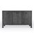 Spritely Home Accent Furniture Chatham 60 in. W Rectangular Raffia 3 Door Sideboard, Charcoal Raffia For Sale - Image 4 of 9
