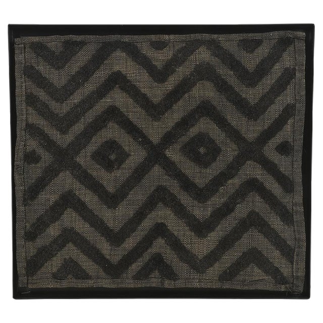 Framed Showo Raphia Wall Hanging, Congo For Sale