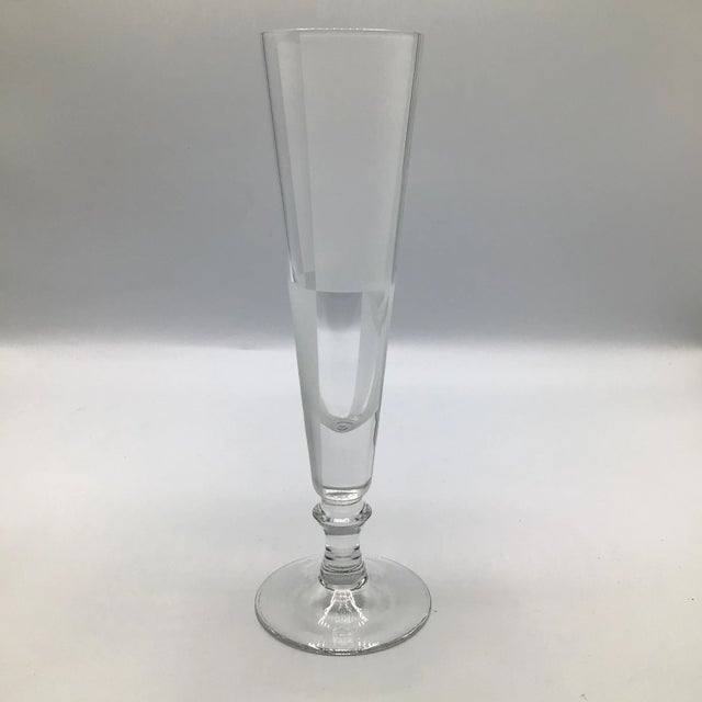 Transparent Nautica Frost Block Champagne Flutes-Set of 2 For Sale - Image 8 of 12