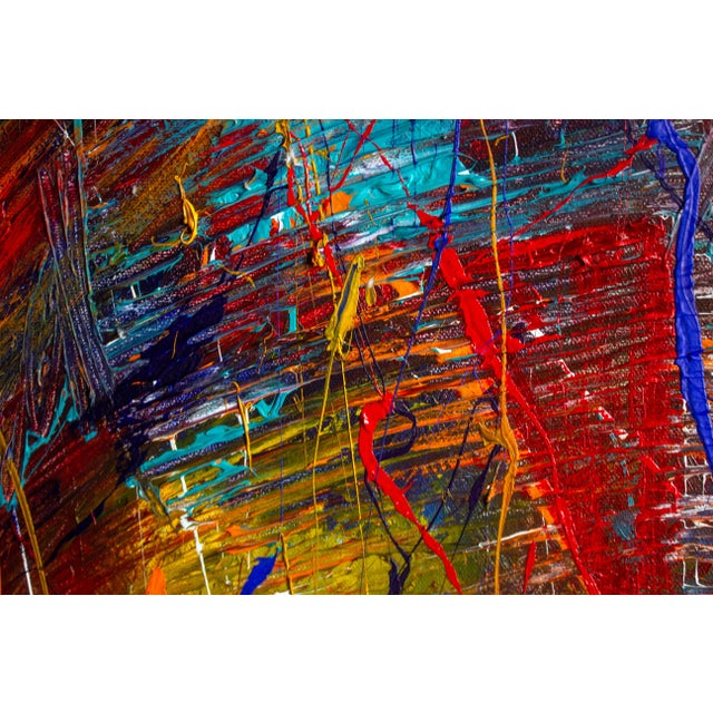 2020s "The Battlefield" Large Acrylic Abstract Painting Ceated in 2021 For Sale - Image 5 of 7