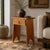 Mid-20th Century Hand-Carved New Mexico Pine Side Table in the Wpa Tradition For Sale In Sacramento - Image 6 of 13