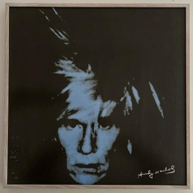 Ceramic Andy Warhol Porcelain Pop Art Portrait in Blue from Rosenthal For Sale - Image 7 of 7