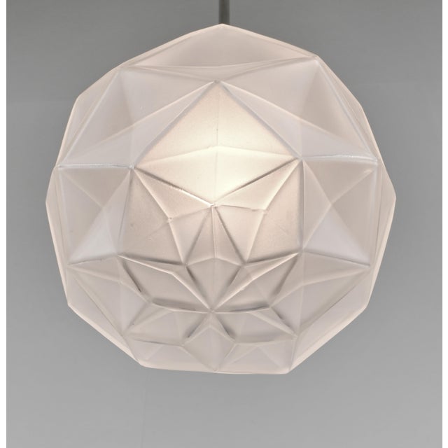 French Art Deco Pendant Light by Degue 1930 France - 2 Available For Sale - Image 10 of 14