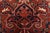 Heriz Rug 9'4'' X 12'8'' Red Wool Vintage Traditional Hand-Knotted Carpet For Sale - Image 9 of 15