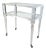 Vintage Italian Modern Acrylic Glass and Glass Bar Cart, 1980s For Sale