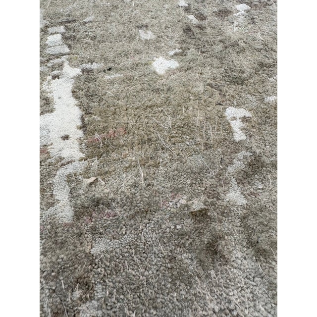 Restoration Hardware Azore Silk Rug — 9’ X 12’ Hand-Knotted Silk, Linen & Wool | Luxe Density For Sale - Image 10 of 17