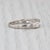 Silver 0.33ctw Diamond Wedding Band 18k White Gold Size 6 Stackable Ring Coa Tomas Rae For Sale - Image 8 of 9