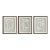 2026 Set of Three Abstract Botanical Paintings on Cotton Paper by Artist r.k. Red For Sale