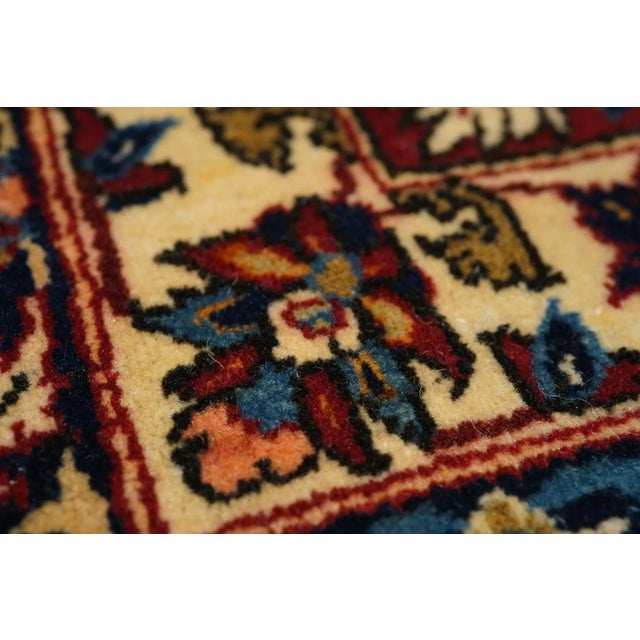 Fine Antique Persian Isfahan Rug 6'10'' X 11'0'' For Sale - Image 10 of 12