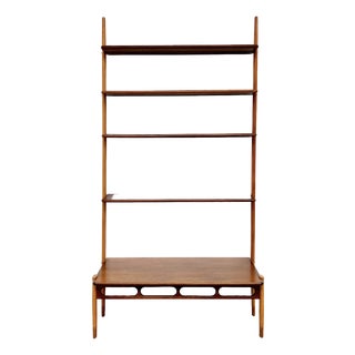 Modular Teak and Beech Wall System attributed to William Watting for Scanflex, Denmark, 1960s For Sale