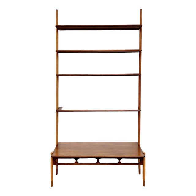 Modular Teak and Beech Wall System attributed to William Watting for Scanflex, Denmark, 1960s For Sale