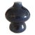 MCM Cobalt Blue Round Ceramic Decorative Vase For Sale