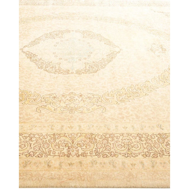 Solo Rugs Mogul, One-of-a-Kind Hand-Knotted Area Rug - Ivory, 6' 4" x 8' 10" For Sale - Image 4 of 8