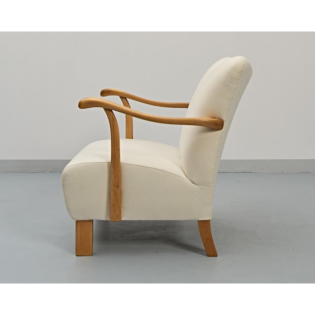 Wood Sofa and Armchairs by Jindrich Halabala, 1930s, Set of 3 For Sale - Image 7 of 18