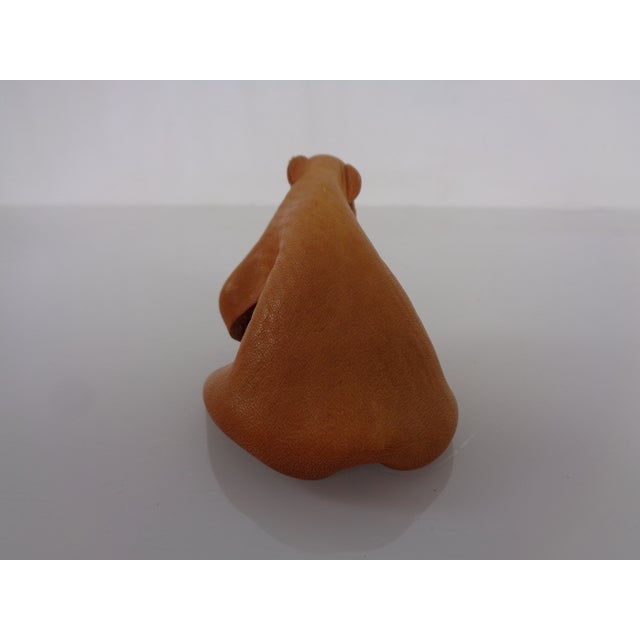 Handmade Leather Frog from Deru Wiesbaden, Germany, 1960s For Sale - Image 9 of 17