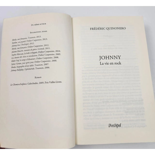 Early 21st Century Johnny La Vie en Rock French Edition Paper Back Johnny Hallyday French Rock Star For Sale - Image 5 of 10