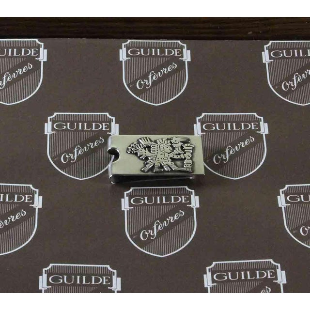 Silver Sterling Silver Mexican Money Clip. For Sale - Image 8 of 13