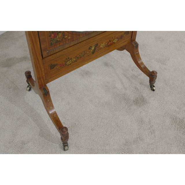 Satinwood Cheval Mirror from Maple and Co., 1890 For Sale - Image 6 of 10