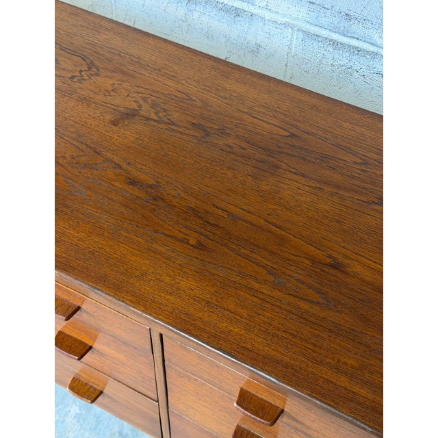 In Style of Hans Wegner Ry Møbler Large Teak Credenza With Hutch Danish Mid-Century Modern 1960s For Sale - Image 12 of 14