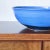 Mid-Century Modern Vintage Large California Studio Pottery Decorative Centre Bowl in Blue Glazes, Signed For Sale - Image 3 of 6