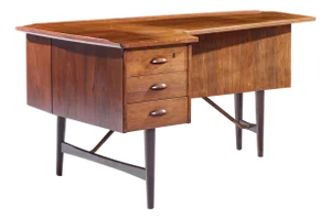 Peter Lovig Nielsen Mid Century Danish Rosewood Boomerang Desk