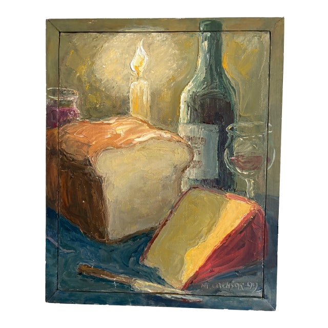 Oil Painting - Still Life by Margaret Crenson For Sale