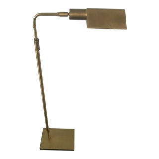1960s Koch and Lowy Brass Adjustable Floor Lamp For Sale