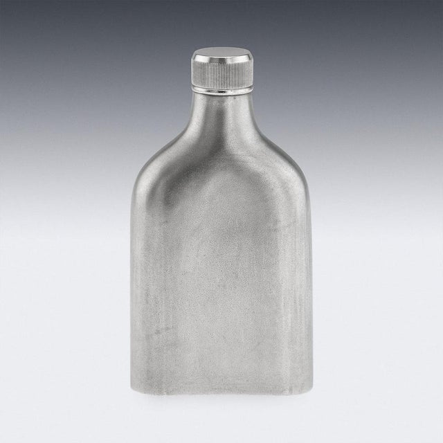 20th Century Modern Novelty Silver Whisky Bottle in the style of Chivas Regal For Sale - Image 5 of 18