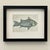 Original watercolor and graphite pencil. + modern frame + gallery mat, framed under glass + signed + suitable for tabletop...