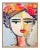 Citrus Girl by Maren Devine in Gold Frame, XS Art Print For Sale