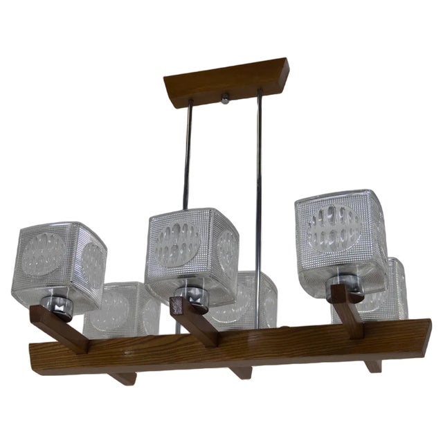 Large Ceiling Light from Instala Decin, Czechoslovakia, 1970s For Sale