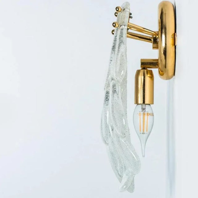 1960s Floral Wall Light in Murano Glass from Barovier & Toso, 1969 For Sale - Image 5 of 14