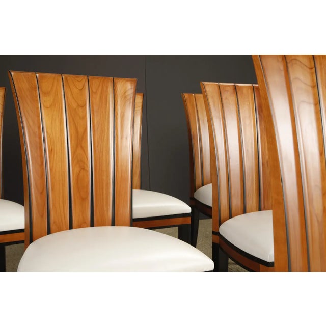 Set of 6 Eliel Saarinen 'Cranbrook' Dining Chairs, Refinished and Reupholstered For Sale In Los Angeles - Image 6 of 18