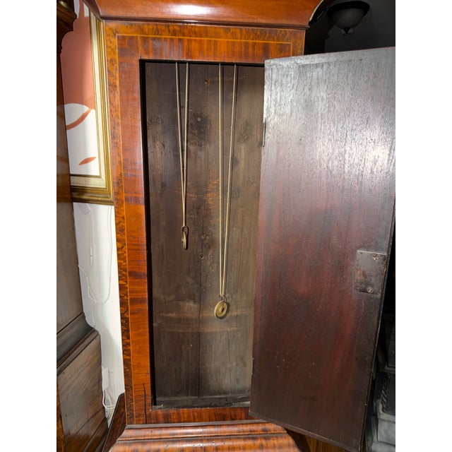 Brown Early 19th Century Scottish Regency Grandfather Clock For Sale - Image 8 of 12