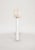 Red Handcrafted Ceramic Floor Lamp in Red Glaze With Linen Lampshade For Sale - Image 8 of 12
