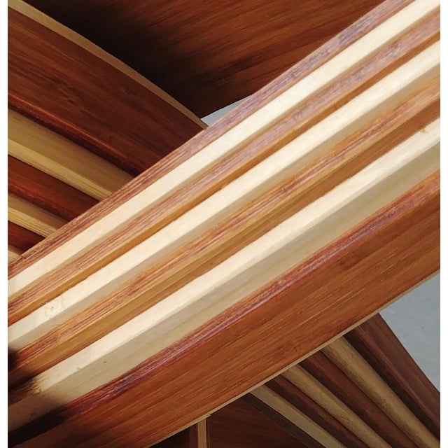 "Lock" Caramel Naturel Bamboo Coffeetable For Sale - Image 11 of 12