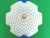Metal Mid Century Frosted Glass Flower Flush Light For Sale - Image 7 of 18