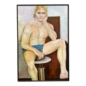 1980s Abstract Portrait of a Man