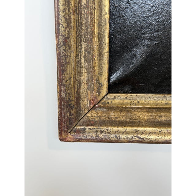 Wood Italianate Old Master Style Landscape With Ruins and River Valley, 19th Century For Sale - Image 7 of 8