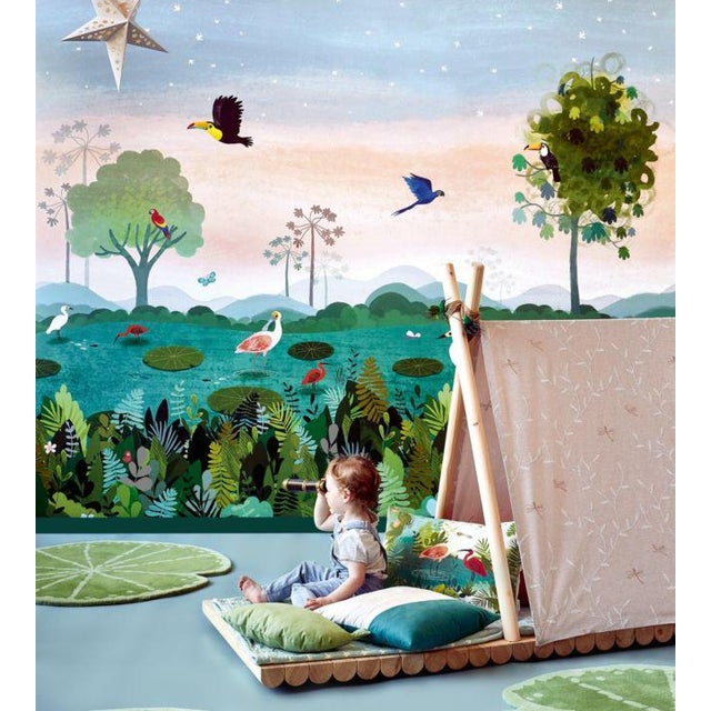 Dusky Amazon Wall Mural Wallpaper by Villa Nova Sample Chairish