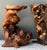 Vintage Japanese Twisted Root Pedestals - Set of Two For Sale - Image 11 of 12
