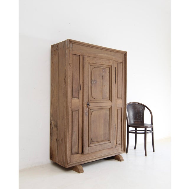 Rustic 19th Century Primitive Oak Cupboard For Sale - Image 3 of 18