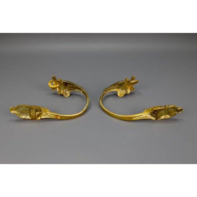 Late 19th Century Empire Revival French Gilt Bronze Curtain Tiebacks, 1890s, Set of 2 For Sale - Image 15 of 18