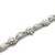 Contemporary Platinum 14ct Diamond Bracelet Floral & Marquise Link Dress wear For Sale - Image 3 of 6