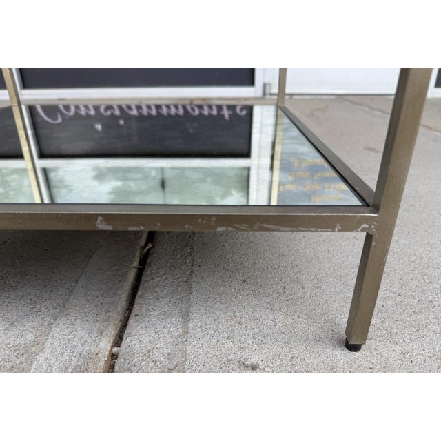 Pair of Attributed Ethan Allen Two-Tier Mirrored Side Tables For Sale - Image 12 of 15