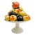 A substantial Spanish faience fruit topiary handcrafted and glazed, and featuring a tiered arrangement of life-sized...