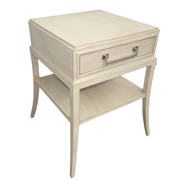 Vintage Michael Weiss Side Table W Drawer ~ End Table Nightstand For Sale