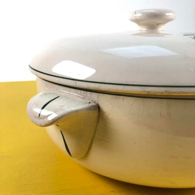 biscuit centerpiece from the Italian ceramic company Laveno Height: 14 Width: 28 Diameter: 23.5 This piece is attributed...