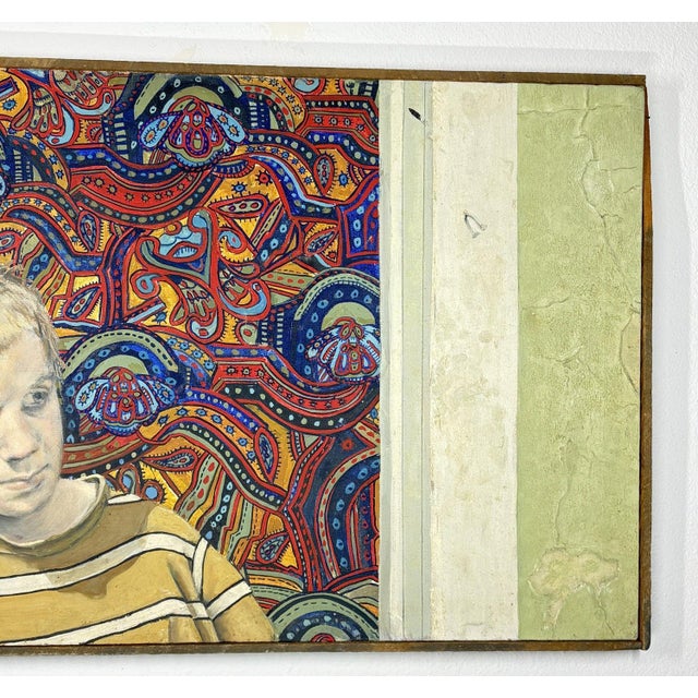 Mid-Century Modern Portrait of the Artist's Son by Philip Behymer (1936–2013) For Sale In Portland, OR - Image 6 of 14